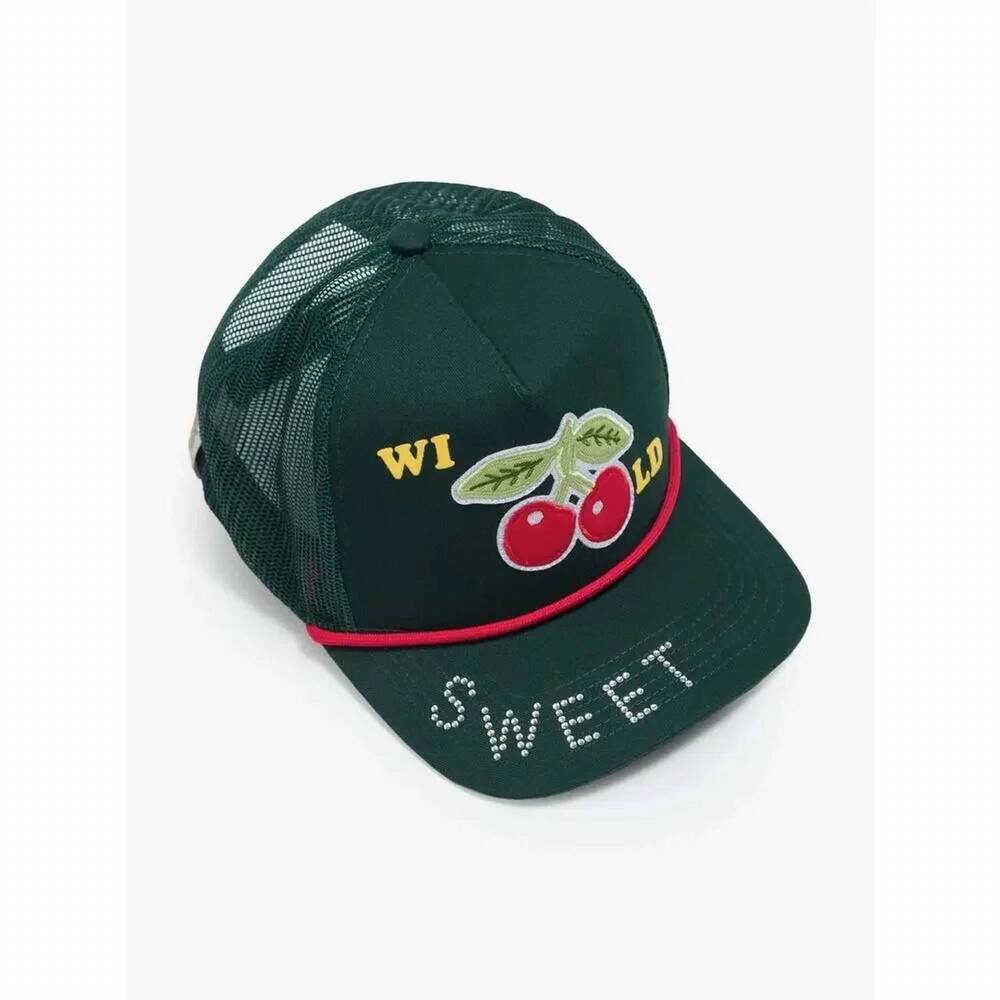 NEW MOTHER women's wild cherries 10-4 hat in green